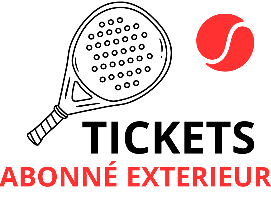 Tickets Padel EXTERIEUR 1h30