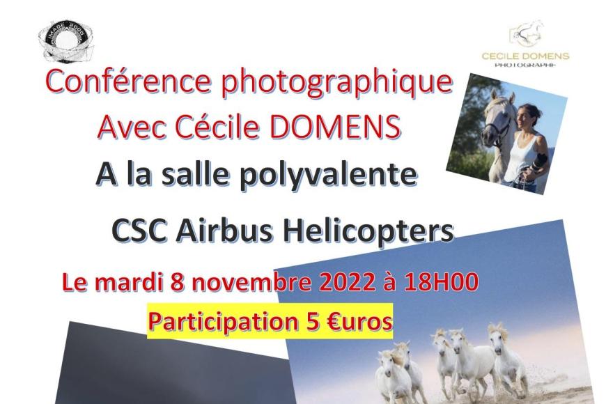 Conférence photographique avec Cécile DOMENS
