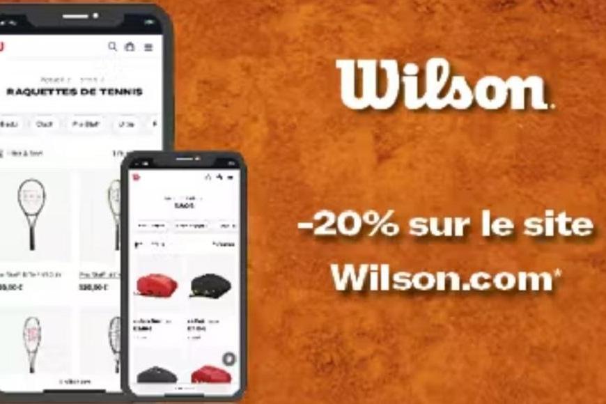 20% de remise chez WILSON pour les fédérés FFT (Tennis-Padel)